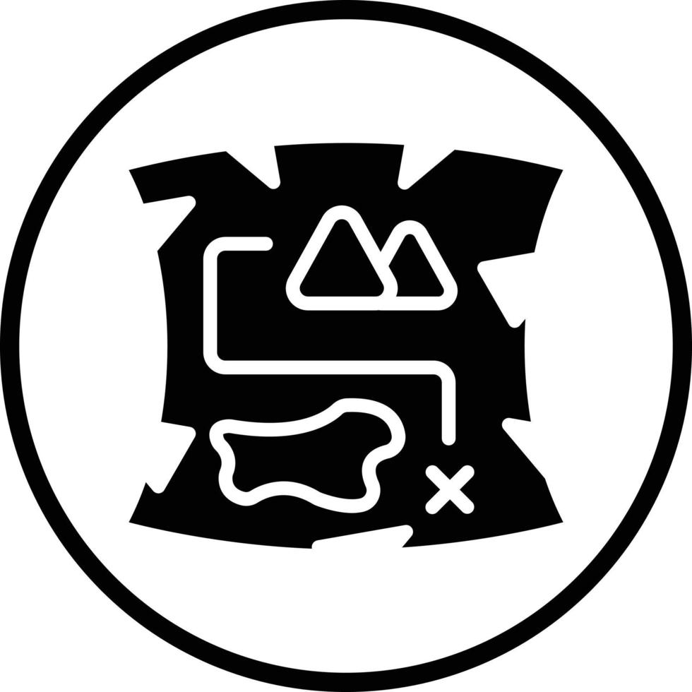 Pirate Map Vector Icon Design