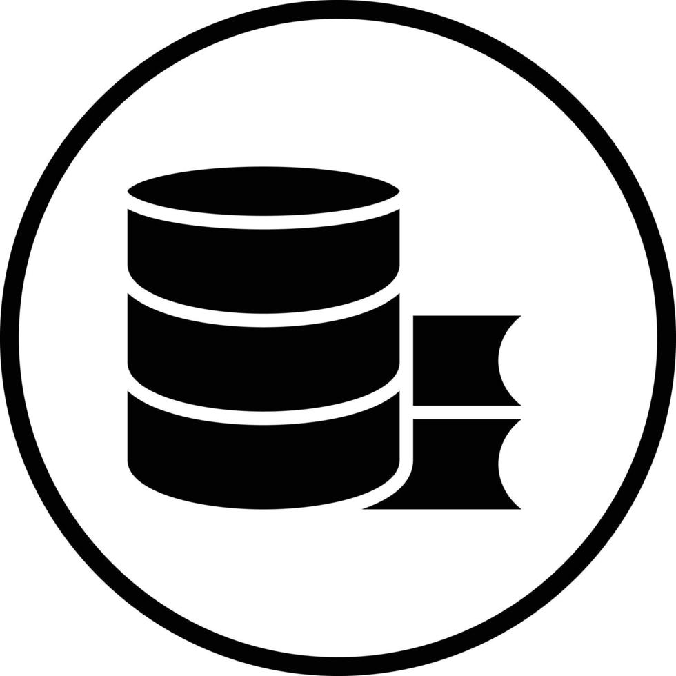 Study Database Vector Icon Design