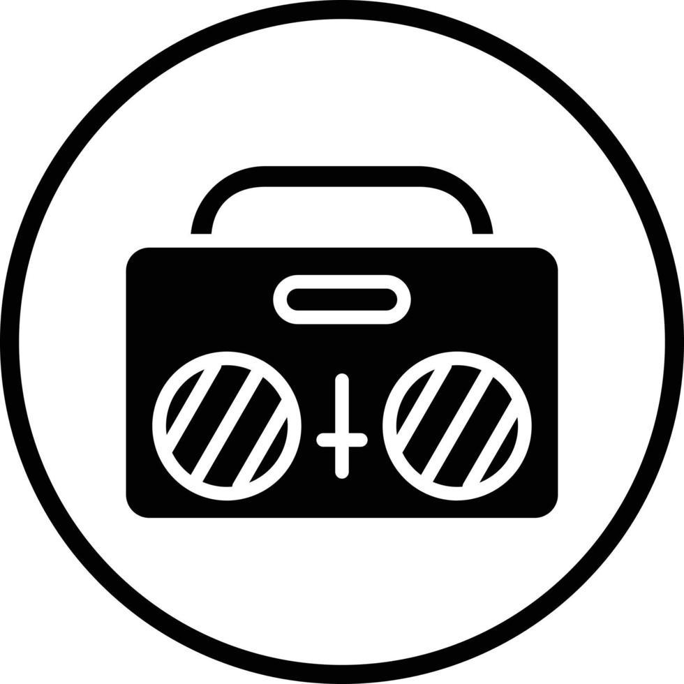 Boombox Vector Icon Design