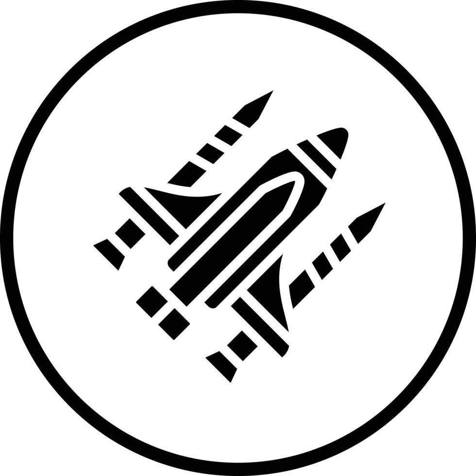 Space Shuttle Vector Icon Design