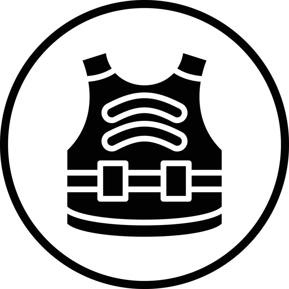 Bulletproof Vest Vector Icon Design