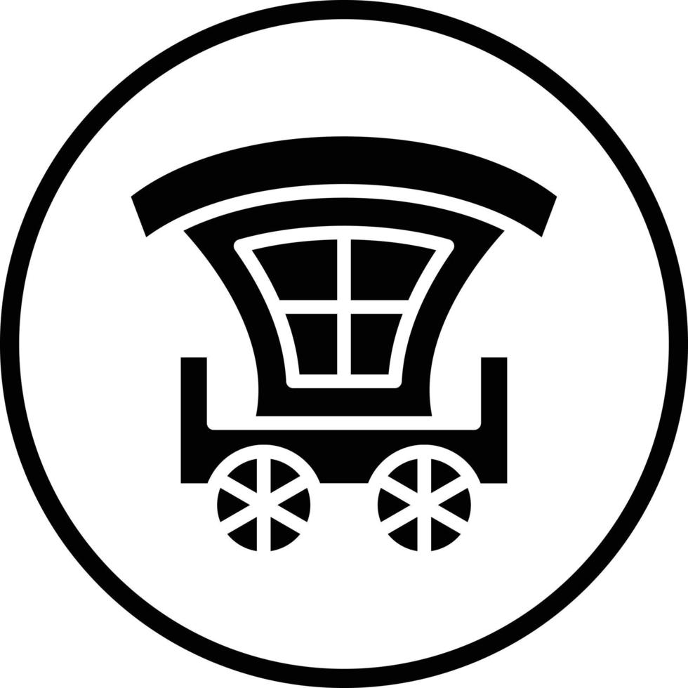 Carriage Vector Icon Design
