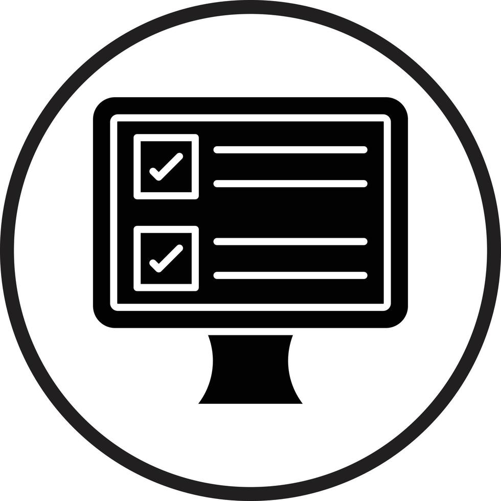 Online Survey Vector Icon Design