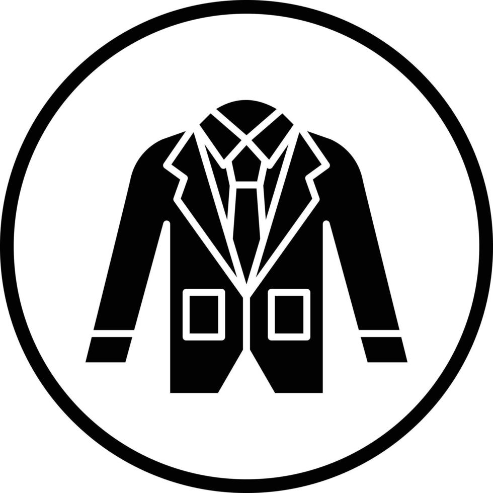 Wedding Men Suit Vector Icon Design