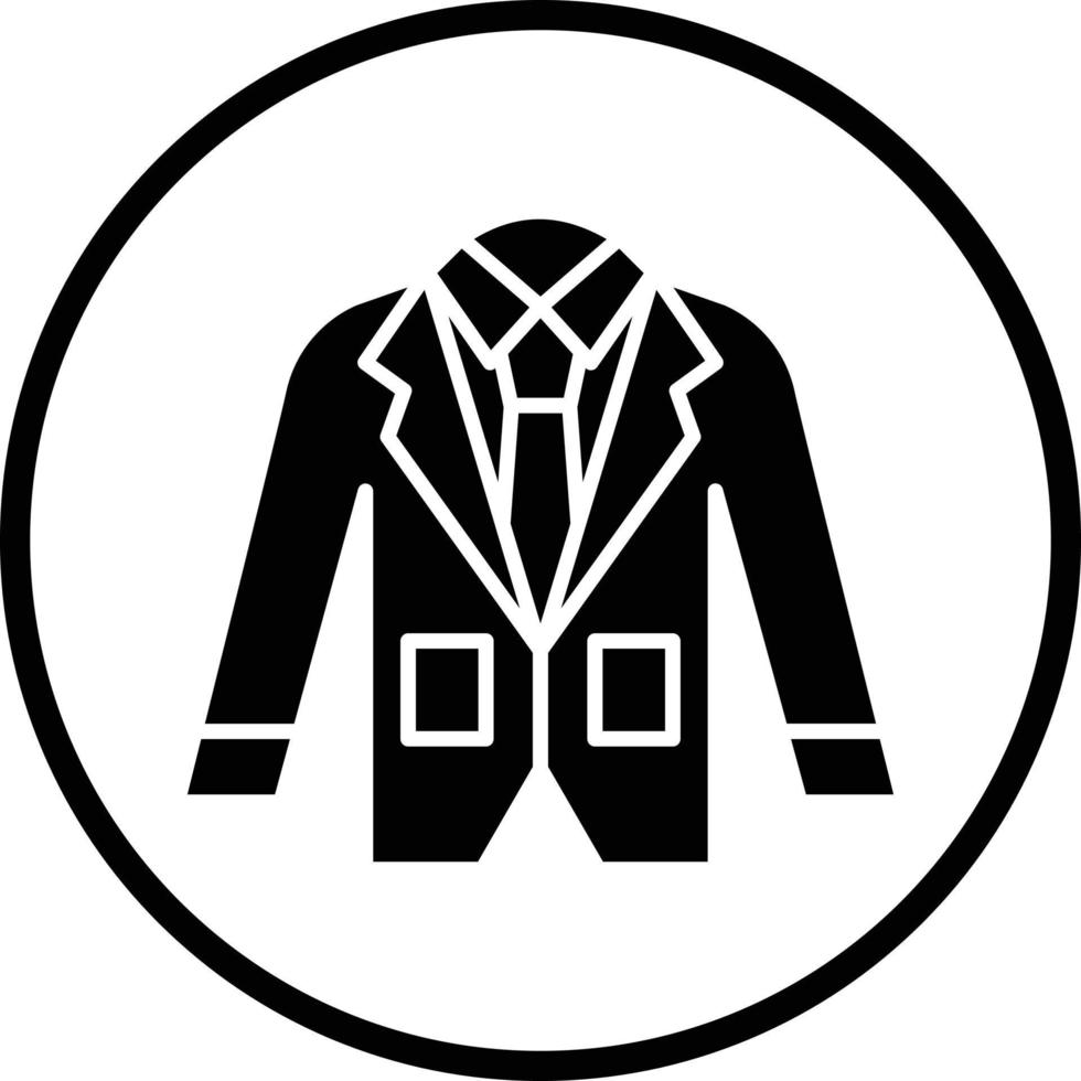 Wedding Men Suit Vector Icon Design