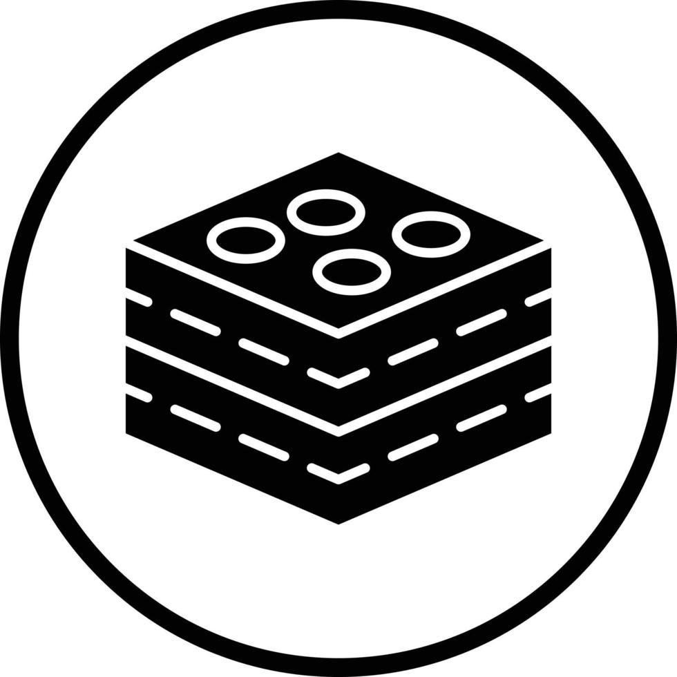 Brownie Vector Icon Design