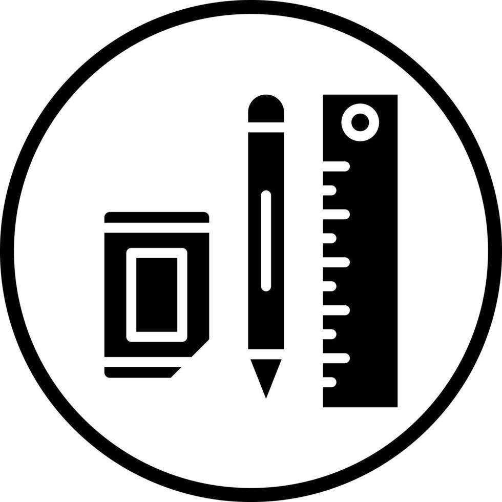 School Supplies Vector Icon Design
