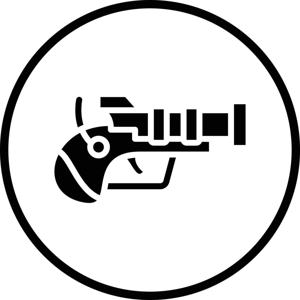 Pirate Gun Vector Icon Design