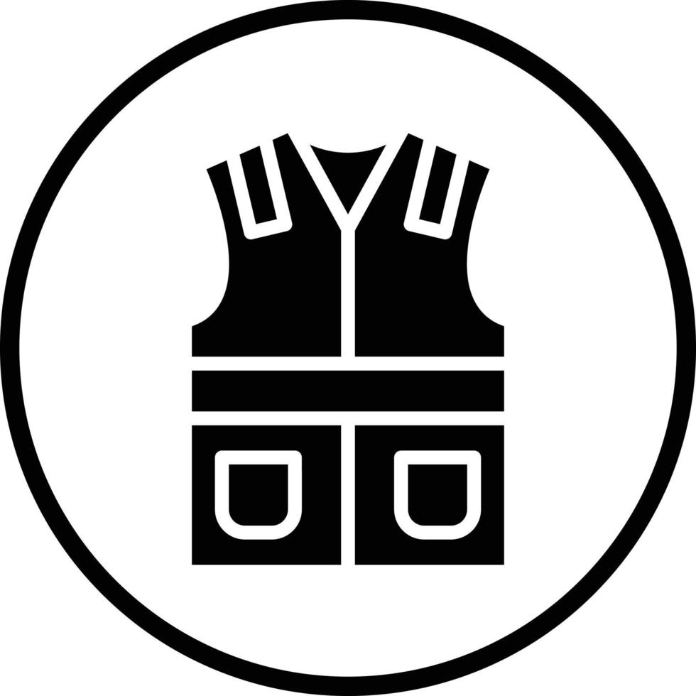 Labour Vest Vector Icon Design