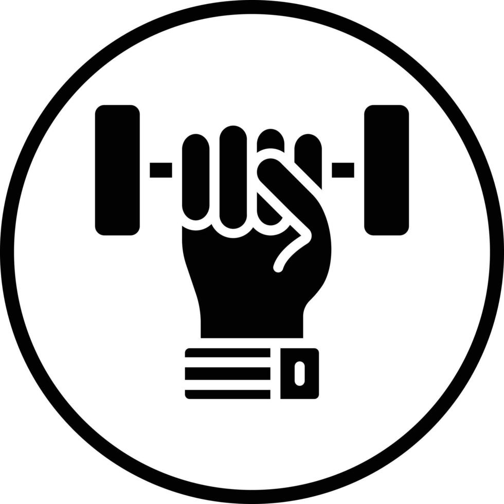 Weight Lifting Vector Icon Design