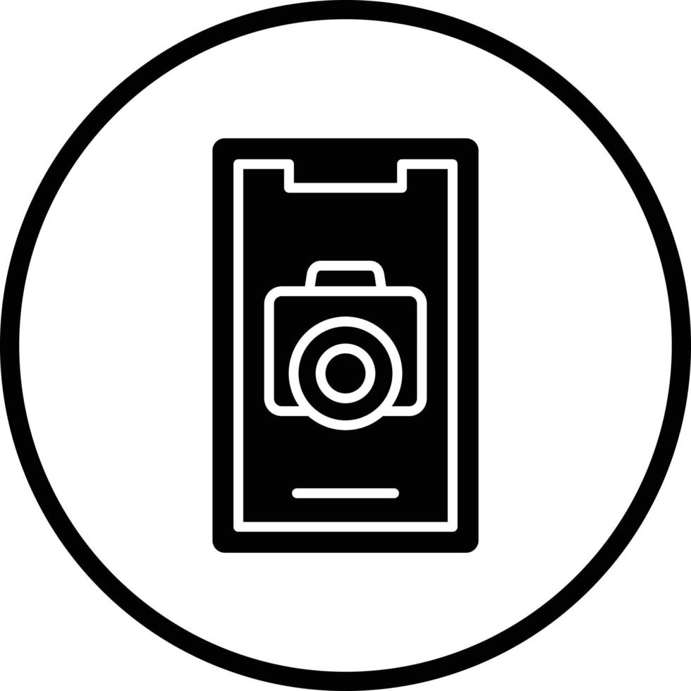 Mobile Camera Vector Icon Design