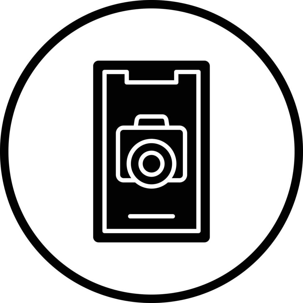 Mobile Camera Vector Icon Design