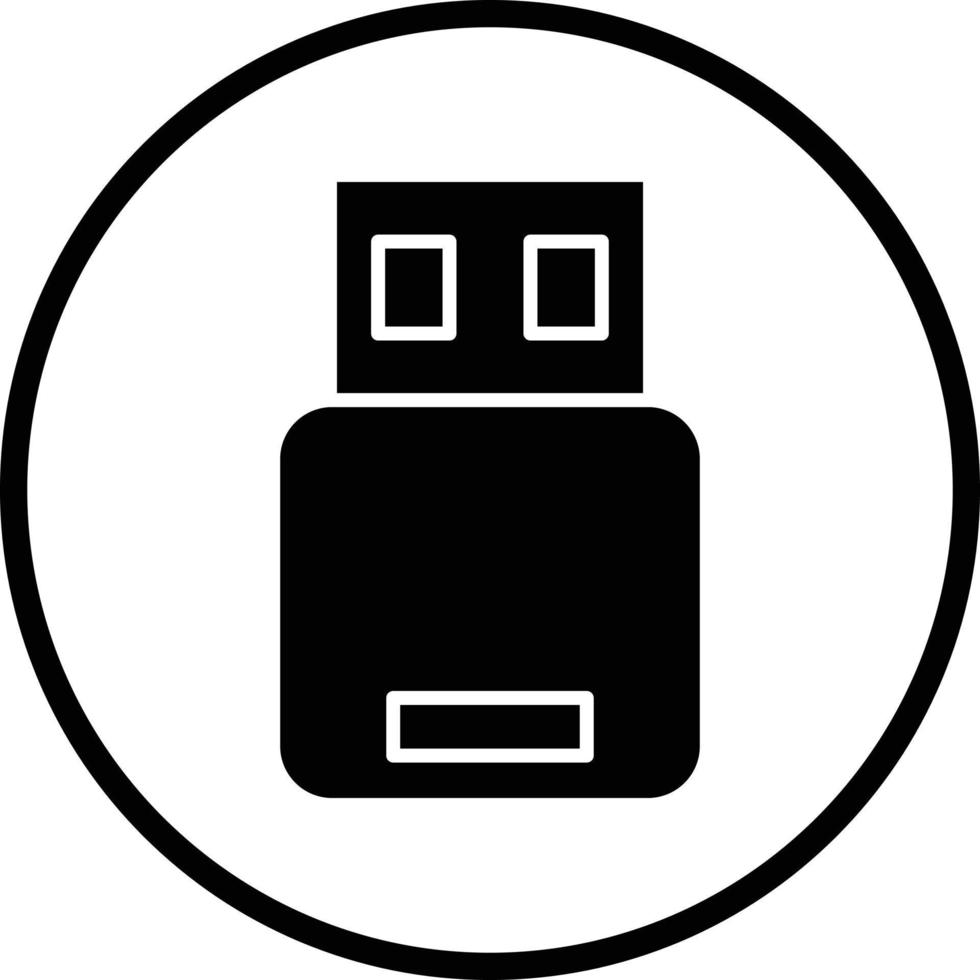 USB Stick Vector Icon Design