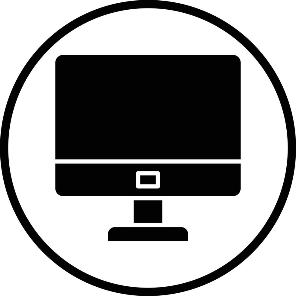 Monitor Vector Icon Design