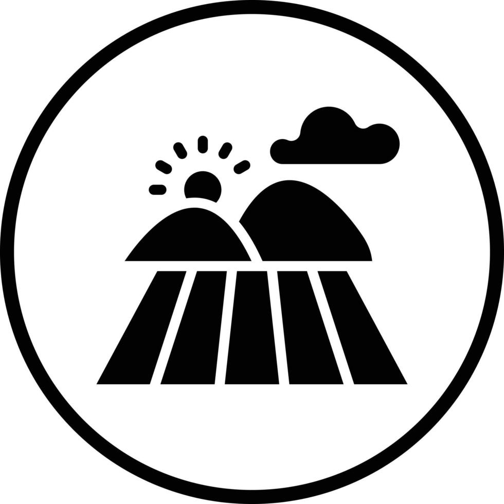 Field Vector Icon Design