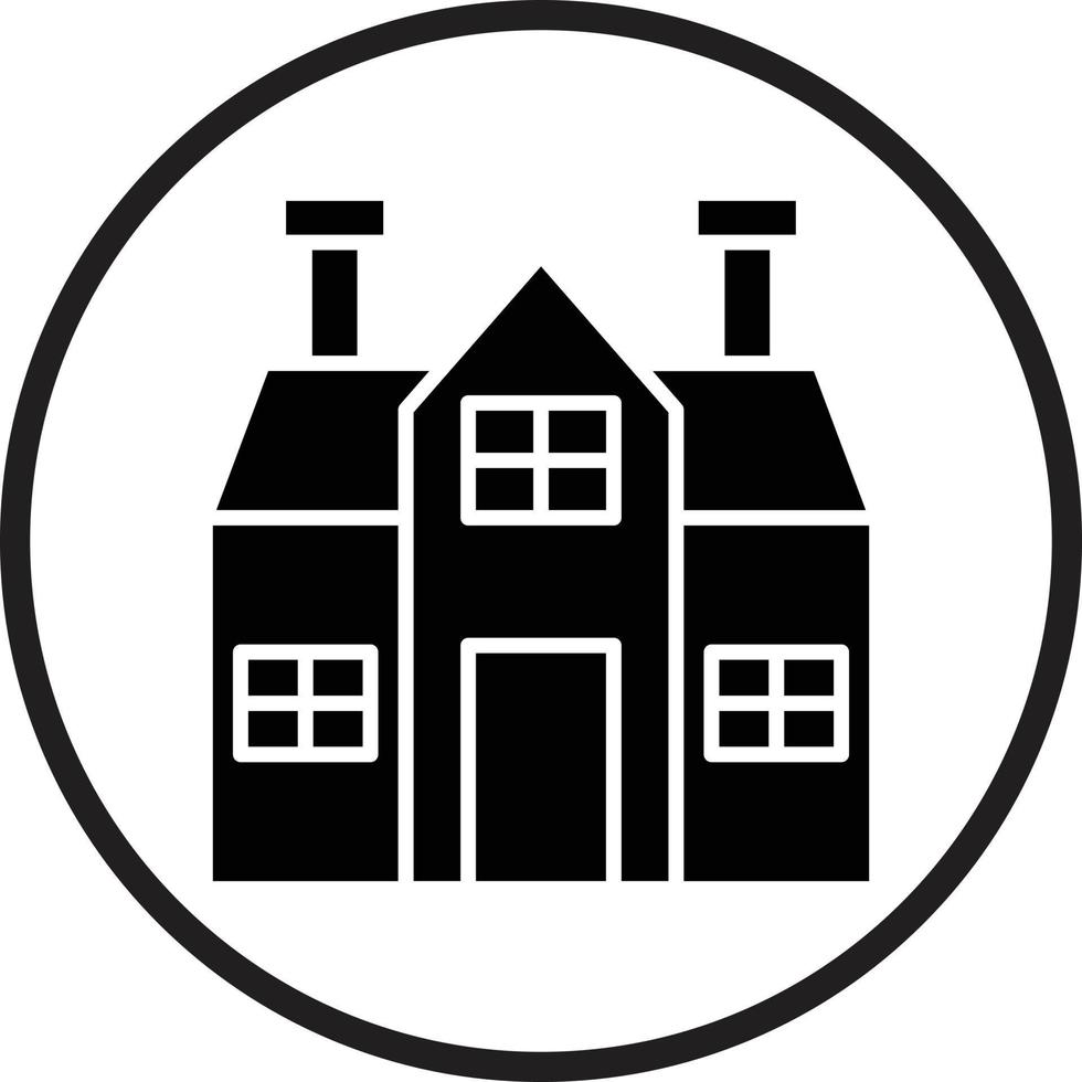 Bungalow Vector Icon Design