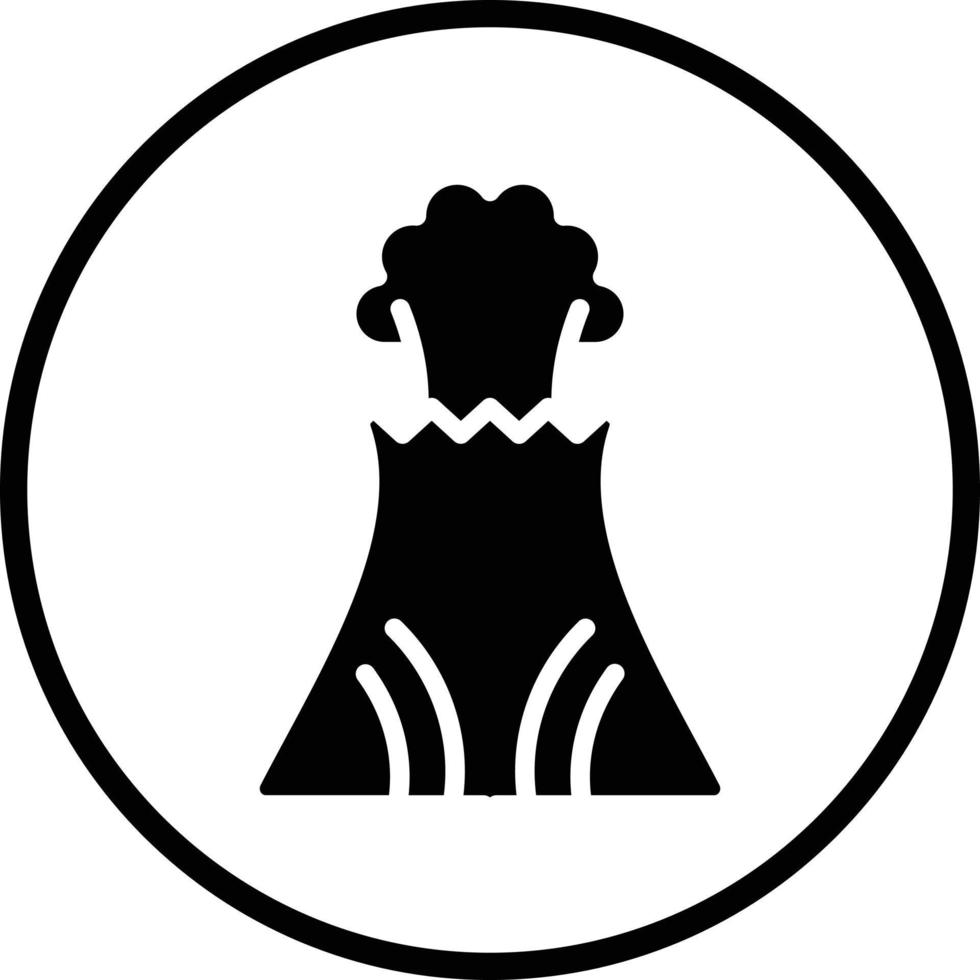 Volcano Vector Icon Design