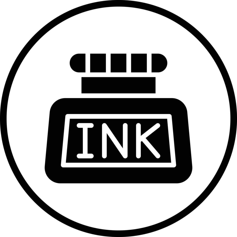 diseño de icono de vector de tinta