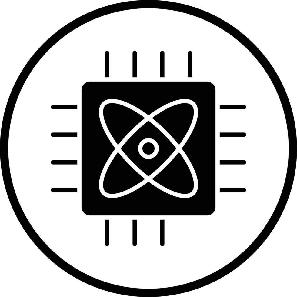Quantum Computing Vector Icon Design