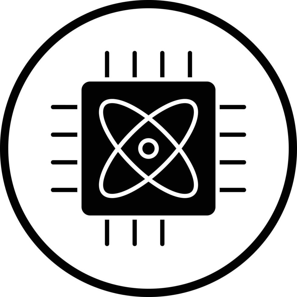 Quantum Computing Vector Icon Design