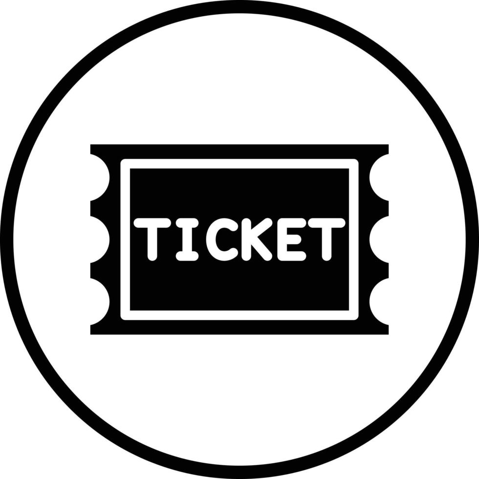 Ticket Vector Icon Design