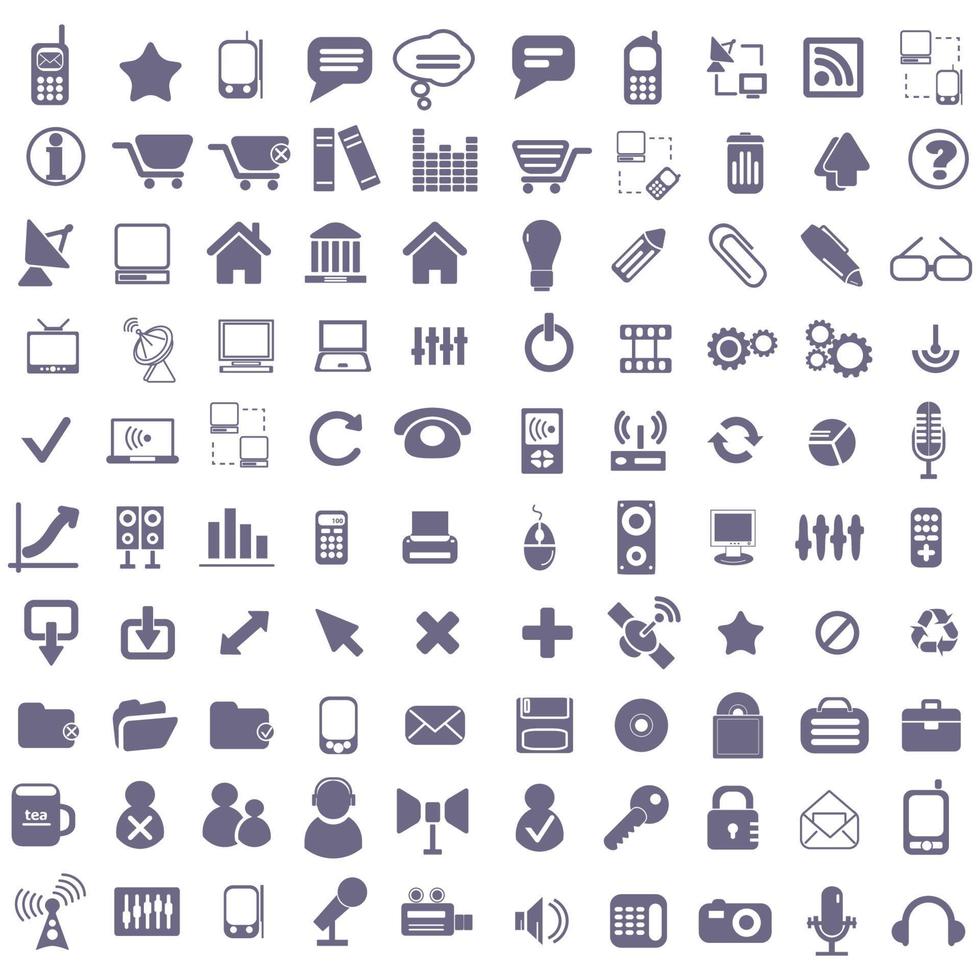 collection of icon vector designs with various shapes