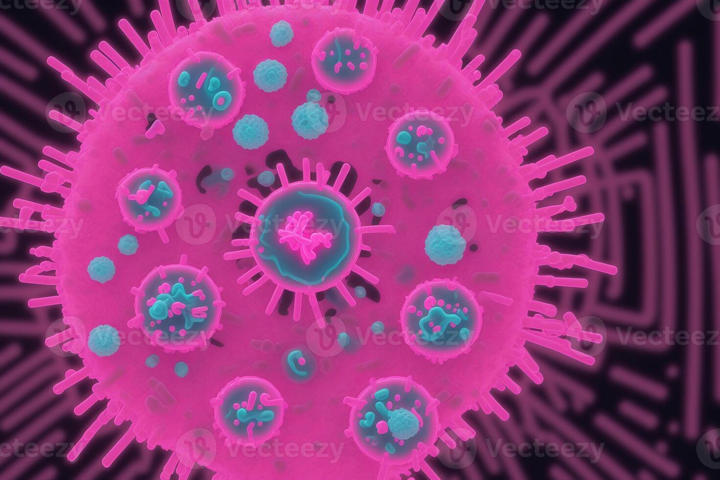 Coronavirus 2019-nCoV. Abstract background. Design element for graphics artworks.Abstract fractal. Flu virus. photo