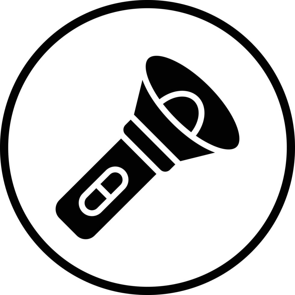 Flashlight Vector Icon Design