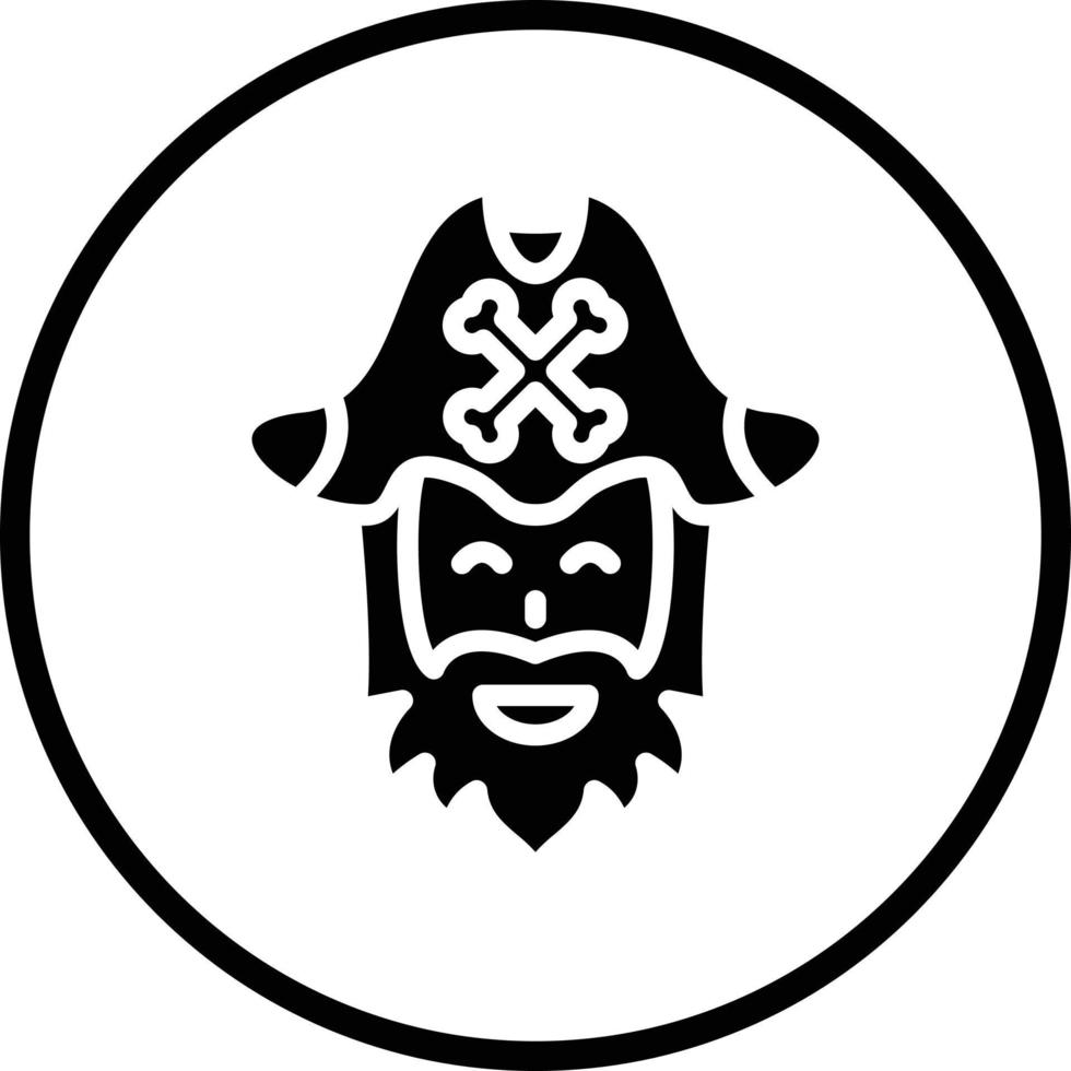 Pirate Beard Vector Icon Design