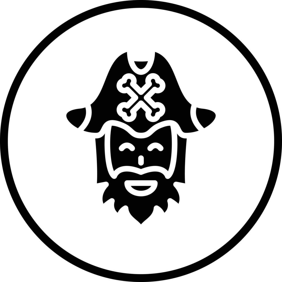 Pirate Beard Vector Icon Design