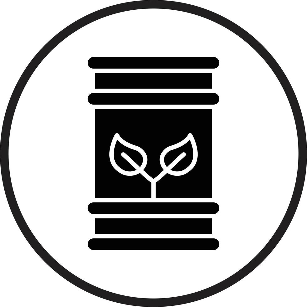 Eco Barrel Vector Icon Design