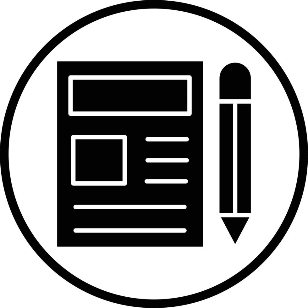 News Editor Vector Icon Design