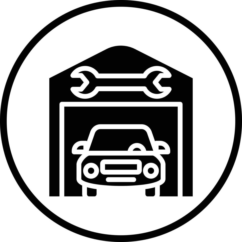 Service Station Vector Icon Design