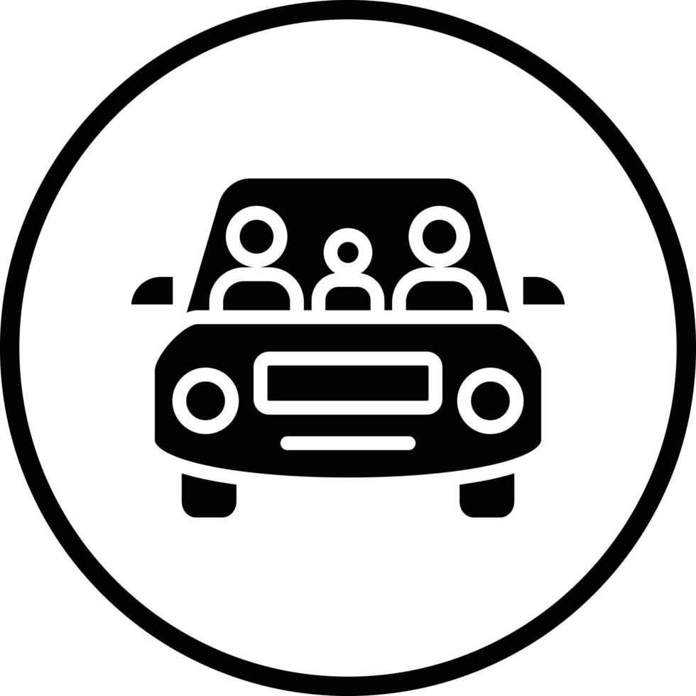 Family Car Vector Icon Design