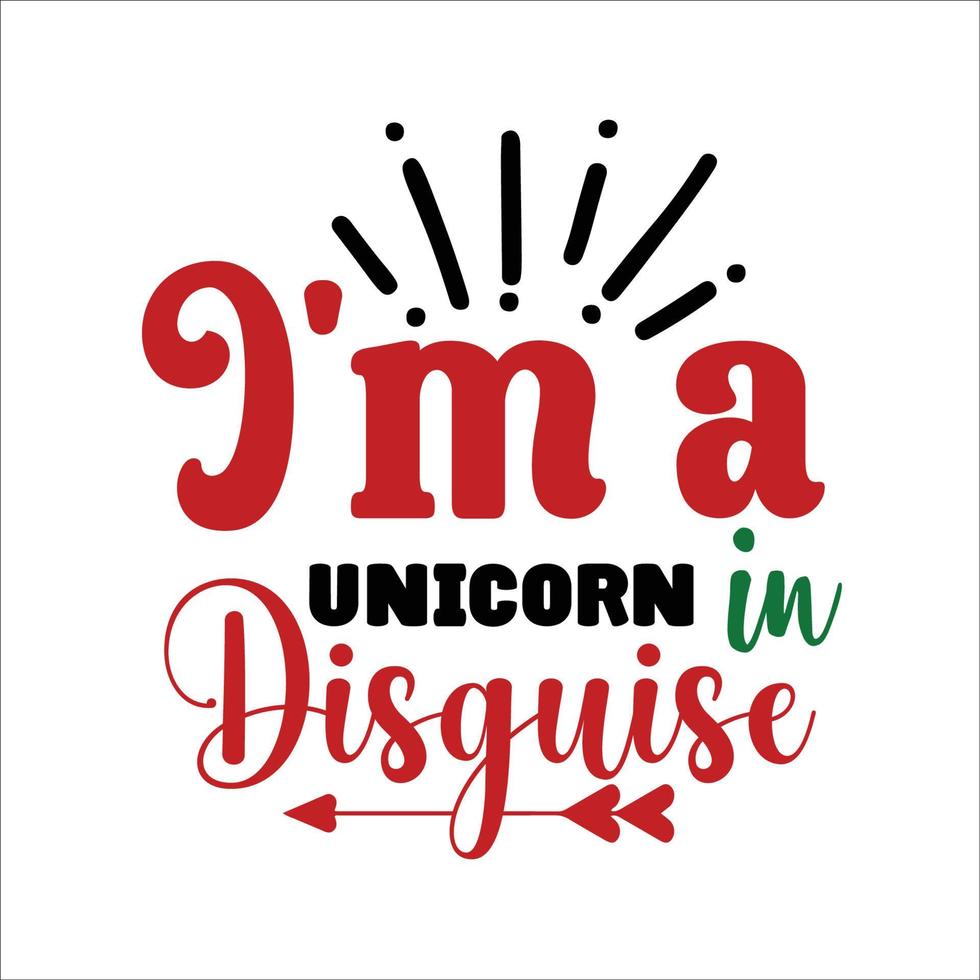 unicornio citar tipografía diseño para camiseta, tarjetas, marco obra de arte, bolsas, tazas, pegatinas, vasos, teléfono casos, impresión etc. vector