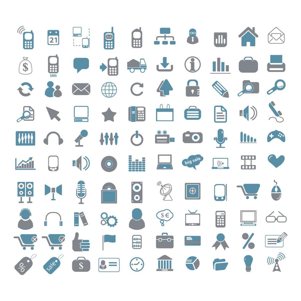 collection of icon vector designs with various shapes
