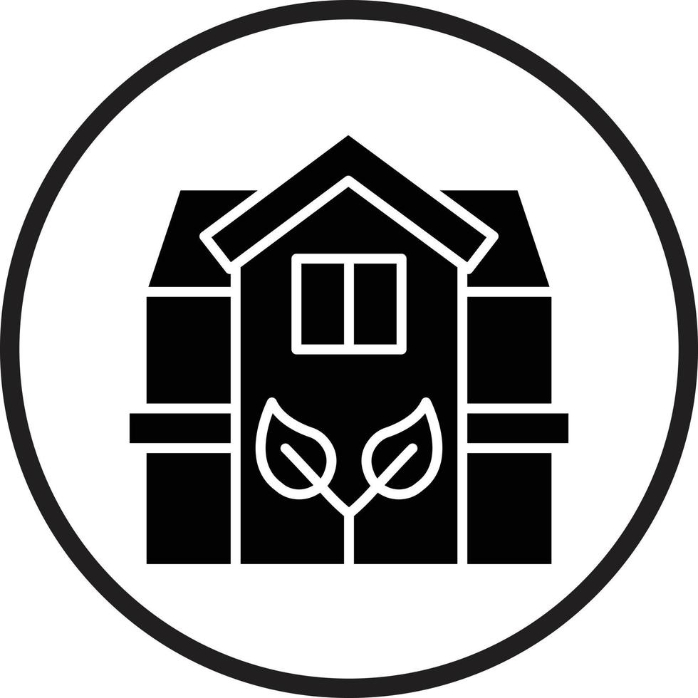 Eco House Vector Icon Design