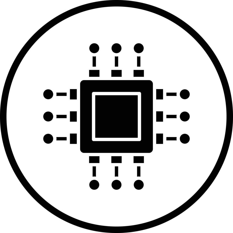 Processor Vector Icon Design