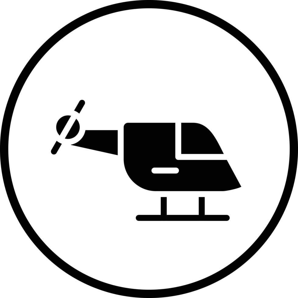 Helicopter Vector Icon Design