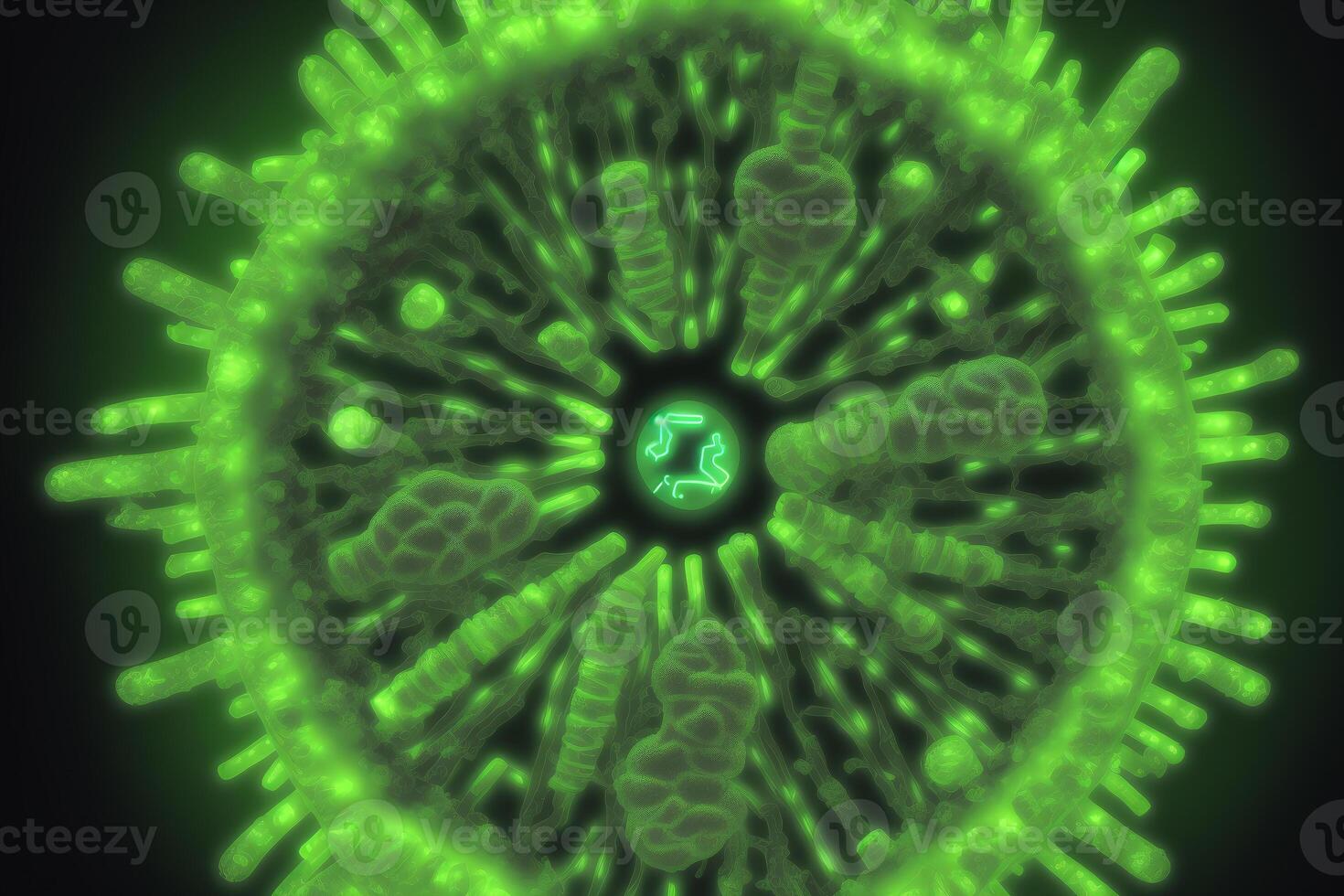 coronavirus 2019-nCoV. resumen antecedentes. diseño elemento para gráficos obras de arte.resumen fractal. gripe virus. generativo ai foto