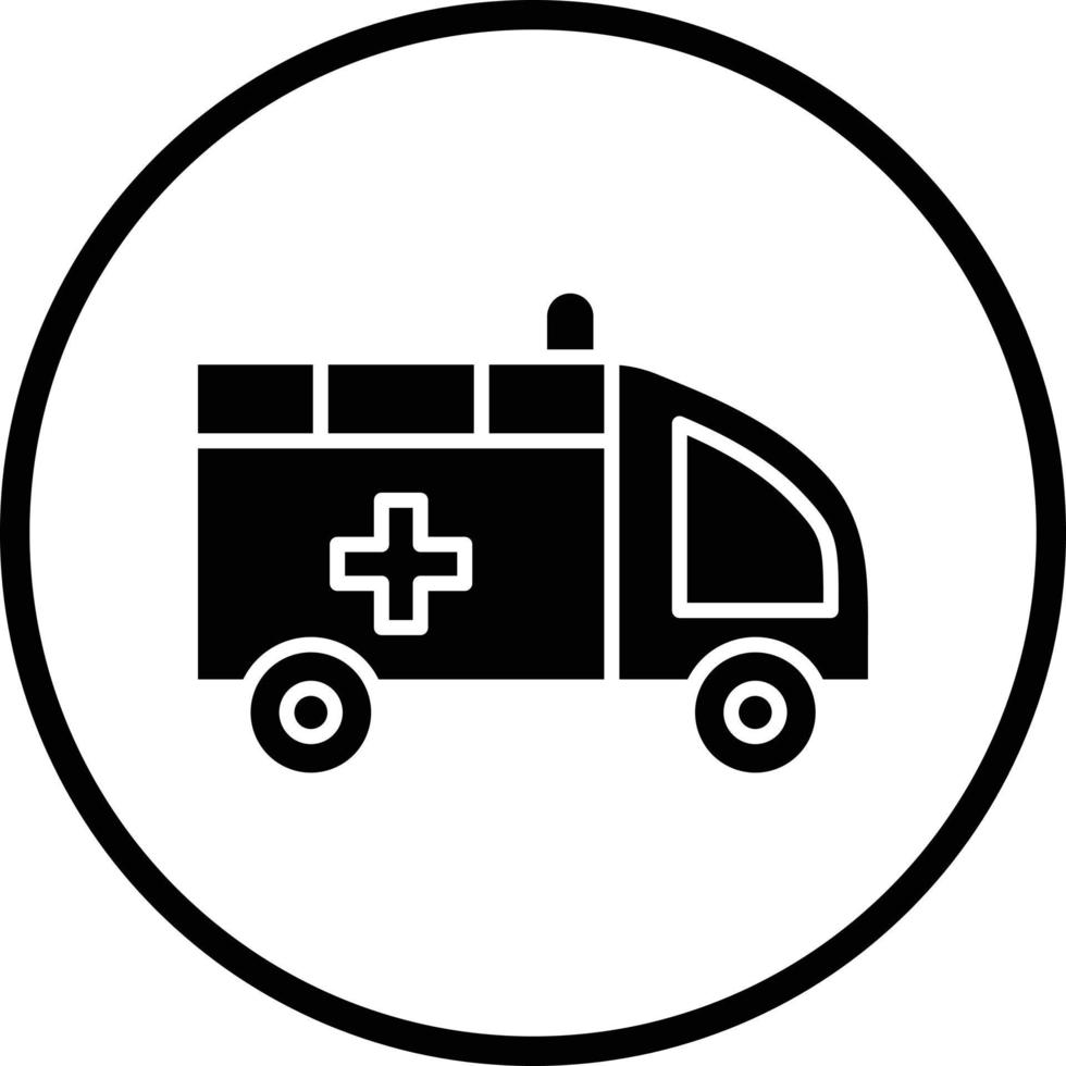 Ambulance Vector Icon Design