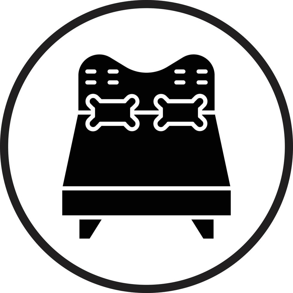 Double Bed Vector Icon Design