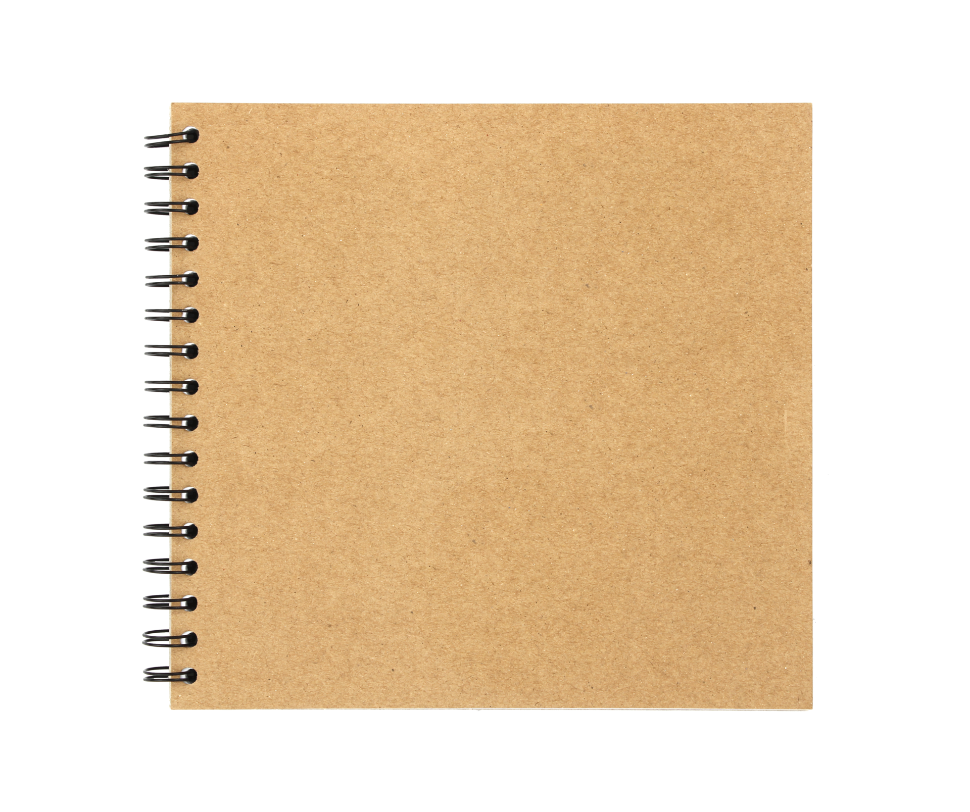 blank sketchbook Covered with separate brown paper on a