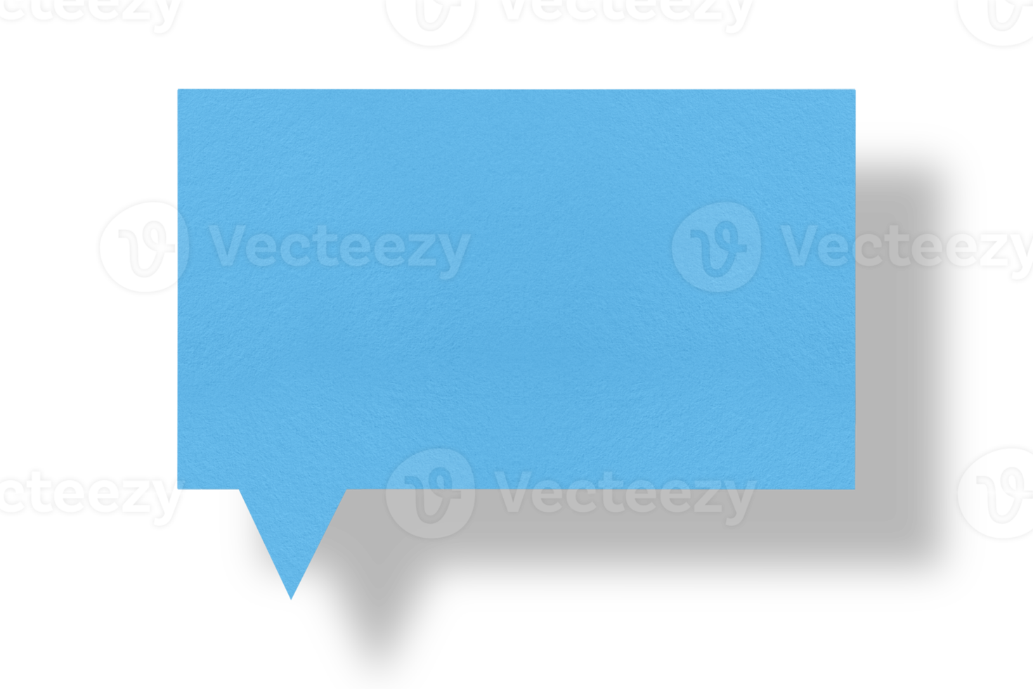 blue paper and black shadow speech bubble image isolated on transparent background communication bubbles png