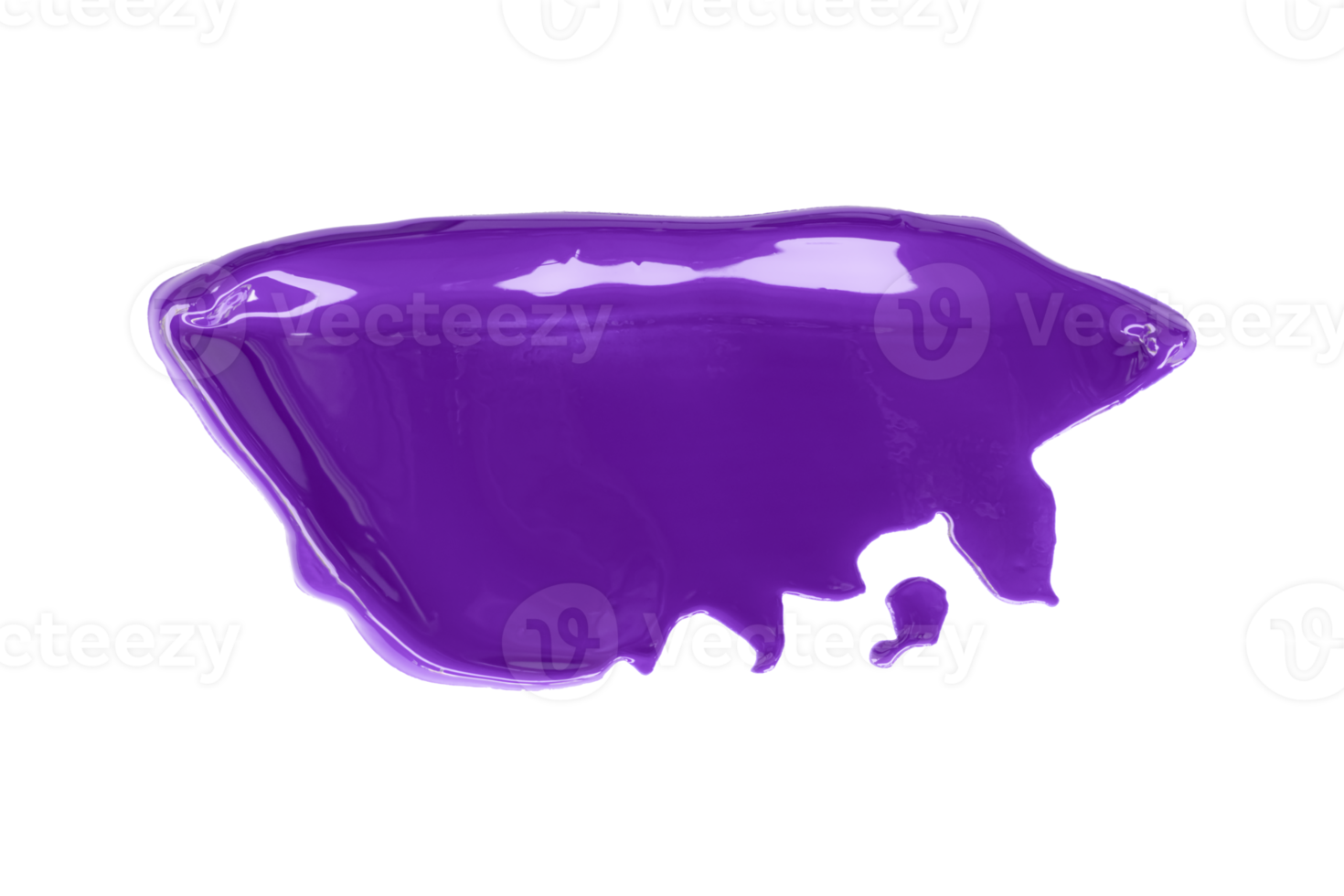 brillante púrpura cepillo aislado en transparente antecedentes púrpura acuarela png