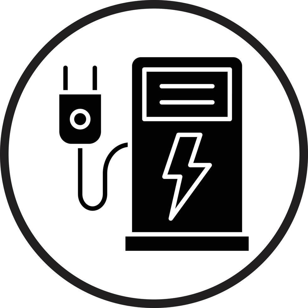 Electric Station Vector Icon Design