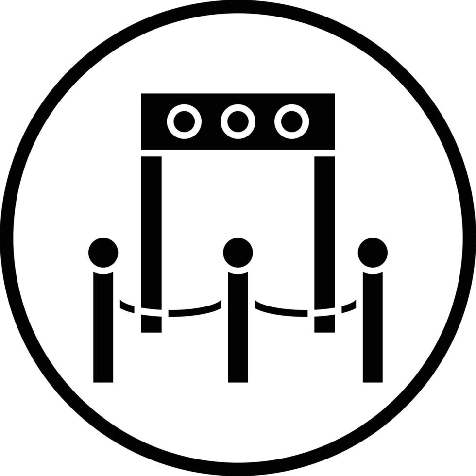 Boarding Gate Vector Icon Design