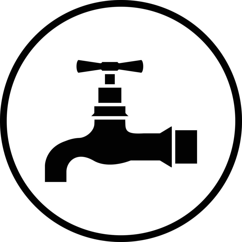 Water Tap Vector Icon Design