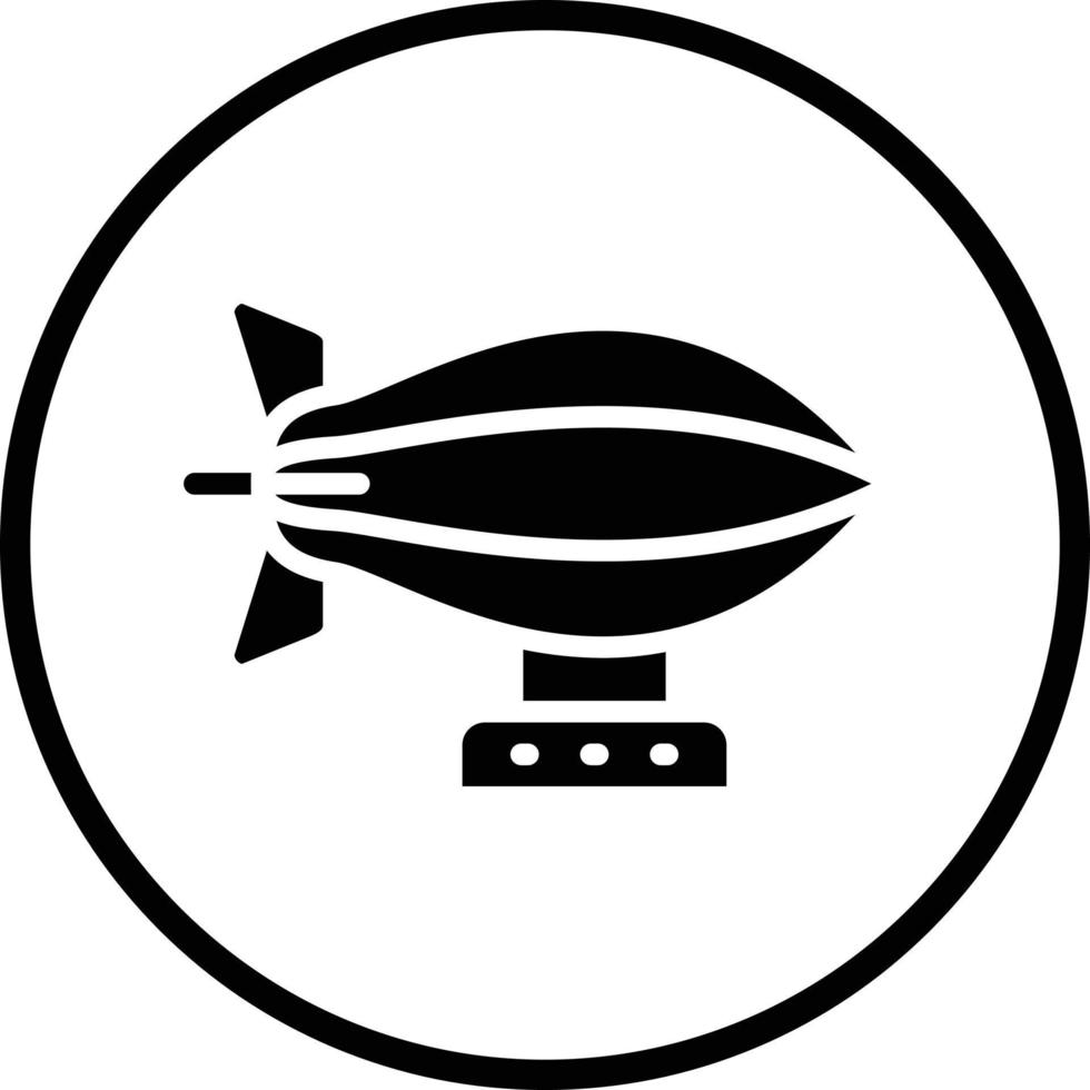 Zeppelin Vector Icon Design