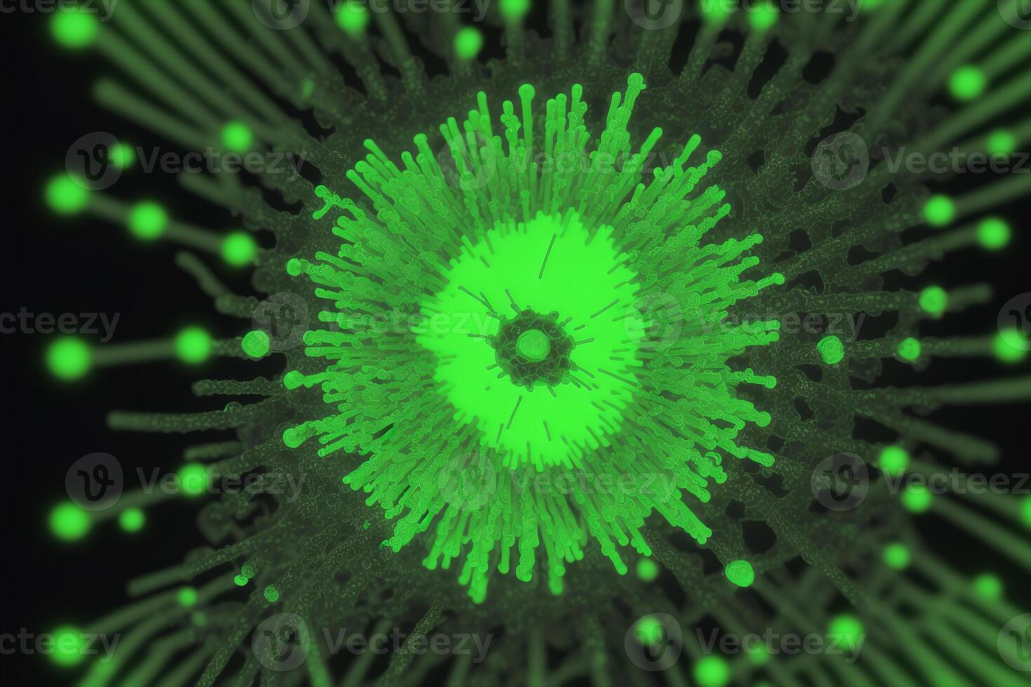 Coronavirus 2019-nCoV. Abstract background. Design element for graphics artworks.Abstract fractal. Flu virus. photo